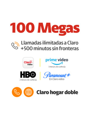 Claro Hogar Doble 100 Megas image number 0