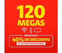 120 Megas \n Claro Hogar Triple