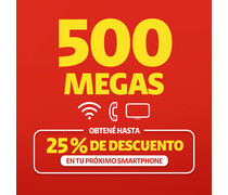500 Megas \n Claro Hogar Triple