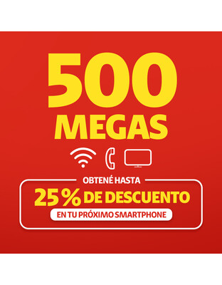 500 Megas \n Claro Hogar Triple image number 0